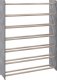 vidaXL vidaXL Półka na buty, szara, 90x24x117 cm, materiał drewnopochodny 1