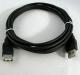 Kabel USB Logo USB-A - USB-A 3 m Czarny 1