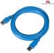 Kabel USB Maclean USB-A - USB-A 3 m Niebieski (MCTV-585) 2
