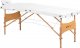 Activeshop STÓŁ SKŁADANY DO MASAŻU WOOD KOMFORT ACTIV FIZJO LUX 3 SEGMENTOWY 190X70 BIAŁY 1