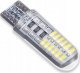 SKLEPLEDY ŻARÓWKA LED W5W T10 POSTOJÓWKI 24 LED SILICON MOC 11