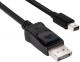 Kabel Club 3D DisplayPort Mini - DisplayPort 2m czarny (CAC-1115) 1