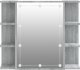 vidaXL vidaXL Szafka z lustrem i LED, szary dąb sonoma, 70x16,5x60 cm 7