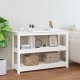 vidaXL vidaXL Stolik konsolowy, biały, 110x40x74 cm, lite drewno sosnowe 1