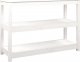 vidaXL vidaXL Stolik konsolowy, biały, 110x40x74 cm, lite drewno sosnowe 1