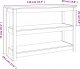 vidaXL vidaXL Stolik konsolowy, biały, 110x40x74 cm, lite drewno sosnowe 7