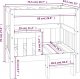 vidaXL vidaXL Legowisko dla psa, szare, 75,5x63,5x70 cm, lite drewno sosnowe 8