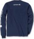 Carhartt Koszulka Carhartt Logo Long Sleeve Navy 1