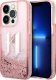 Karl Lagerfeld Etui Karl Lagerfeld Liquid Glitter Big KL HardCase do iPhone 14 Pro różowe 1