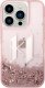 Karl Lagerfeld Etui Karl Lagerfeld Liquid Glitter Big KL HardCase do iPhone 14 Pro różowe 2