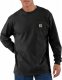 Carhartt Koszulka Carhartt Heavyweight pocket L/S Black 1