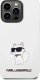 Karl Lagerfeld Etui Karl Lagerfeld KLHCP14LSNCHBCH Apple iPhone 14 Pro hardcase biały/white Silicone Choupette 3