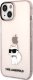 Karl Lagerfeld Etui Karl Lagerfeld KLHCP14SHNCHTCP Apple iPhone 14 różowy/pink hardcase Ikonik Choupette 1