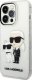Karl Lagerfeld Etui Karl Lagerfeld KLHCP14XHNKCTGT Apple iPhone 14 Pro Max transparent hardcase IML GLIT NFT Karl&Choupette 2