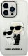 Karl Lagerfeld Etui Karl Lagerfeld KLHCP14XHNKCTGT Apple iPhone 14 Pro Max transparent hardcase IML GLIT NFT Karl&Choupette 3