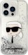 Karl Lagerfeld Etui Karl Lagerfeld KLHCP14XLNKHCH Apple iPhone 14 Pro Max srebrny/silver hardcase Glitter Karl Head 3