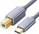 Kabel USB QGeeM Kabel USB C do DRUKARKI USB typ C - USB B 2 metry 1