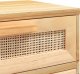 vidaXL Szafki nocne, 2 szt., brązowe, lite drewno sosnowe i rattan 8