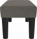 vidaXL vidaXL Ławka, ciemnoszara, 70x30x30 cm, tapicerowana aksamitem 3