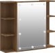 vidaXL vidaXL Szafka z lustrem i LED, brązowy dąb, 70x16,5x60 cm 1