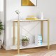 vidaXL vidaXL Stolik konsolowy, biały, 110x38x75 cm, materiał drewnopochodny 1