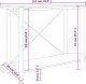 vidaXL vidaXL Stolik konsolowy, biały, 110x38x75 cm, materiał drewnopochodny 7