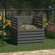 vidaXL Kompostownik, szary, 80x80x78 cm, lite drewno sosnowe 1