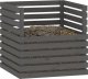 vidaXL Kompostownik, szary, 80x80x78 cm, lite drewno sosnowe 3