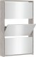 vidaXL vidaXL Szafka na buty, lustro i 3 szuflady, szary beton, 63x17x102,5cm 1