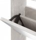 vidaXL vidaXL Szafka na buty, lustro i 3 szuflady, szary beton, 63x17x102,5cm 5