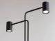 Lampa podłogowa Sigma 2-punktowa lampa stojąca Luis podłogowa do salonu czarna 1