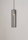 Lampa wisząca Sigma Okrągła lampa wisząca Fobia industrial tuba czarna srebrna 2