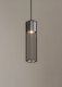 Lampa wisząca Sigma Okrągła lampa wisząca Fobia industrial tuba czarna srebrna 3