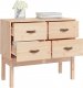 vidaXL Komoda, 90x40x78 cm, lite drewno sosnowe 7