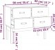 vidaXL Komoda, biały, 90x40x78 cm, lite drewno sosnowe 9
