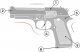 Skleplolki PISTOLET NA KULKI GLOCK ASG METAL 800 KUL 10