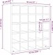 vidaXL vidaXL Szafka na wino, biały, 56x25x56 cm, lite drewno sosnowe 8