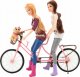 Skleplolki LALKI TYPU BARBIE Z PIESKIEM NA ROWERZE ZESTAW 3