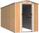 vidaXL Szopa ogrodowa, jasnobrązowa 192x440x223 cm, stal galwanizowana 3