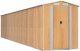 vidaXL Szopa ogrodowa, jasnobrązowa 192x938x223 cm, stal galwanizowana 2
