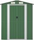 vidaXL Szopa ogrodowa, zielona, 192x523x223 cm, stal galwanizowana 4