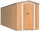 vidaXL Szopa ogrodowa, jasnobrązowa 192x523x223 cm, stal galwanizowana 2