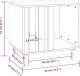 vidaXL vidaXL Domek dla psa, 60x45x57 cm, lite drewno sosnowe 8