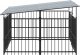 vidaXL vidaXL Kojec dla psa z zadaszeniem, stalowy, 3,75 m 4