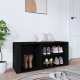 vidaXL vidaXL Szafka na buty, czarna, 100x35x45 cm, materiał drewnopochodny 1