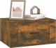 vidaXL vidaXL Wisząca szafka nocna, przydymiony dąb, 50x36x25 cm 4