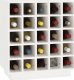 vidaXL vidaXL Szafka na wino, biały, 55,5x34x61 cm, lite drewno sosnowe 4