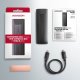 Kieszeń Axagon Obudowa zewnętrzna aluminiowa bezśrubowa EEM2-GTS, USB-C 3.2 GEN 2 M.2 NVMe SSD 10