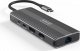 HUB USB Zenwire HUB USB-C 10w1 Display Port 1.4 HDMI 2.1 8K 4K 120Hz 60Hz Full HD 144Hz USB 3.0 SD Power Delivery 100W Macbook M1 M2 Zenwire 10