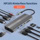 HUB USB Zenwire HUB USB-C 10w1 Display Port 1.4 HDMI 2.1 8K 4K 120Hz 60Hz Full HD 144Hz USB 3.0 SD Power Delivery 100W Macbook M1 M2 Zenwire 2